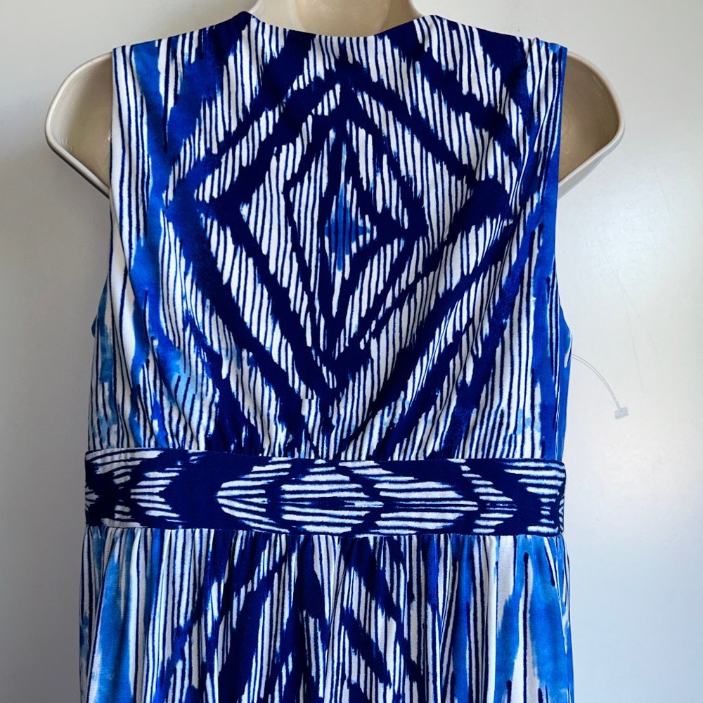 CHICO'S Sleeveless Maxi Dress Size 1 =US Size 8 Blue - Picture 5 of 7